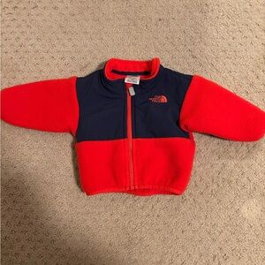 The North Face Kids' Red and Navy Fleece Jacket